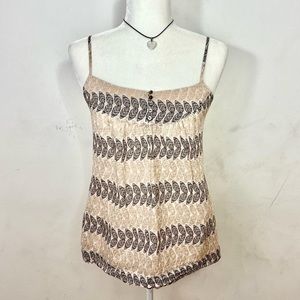 Banana republic tan brown and black beach tank top